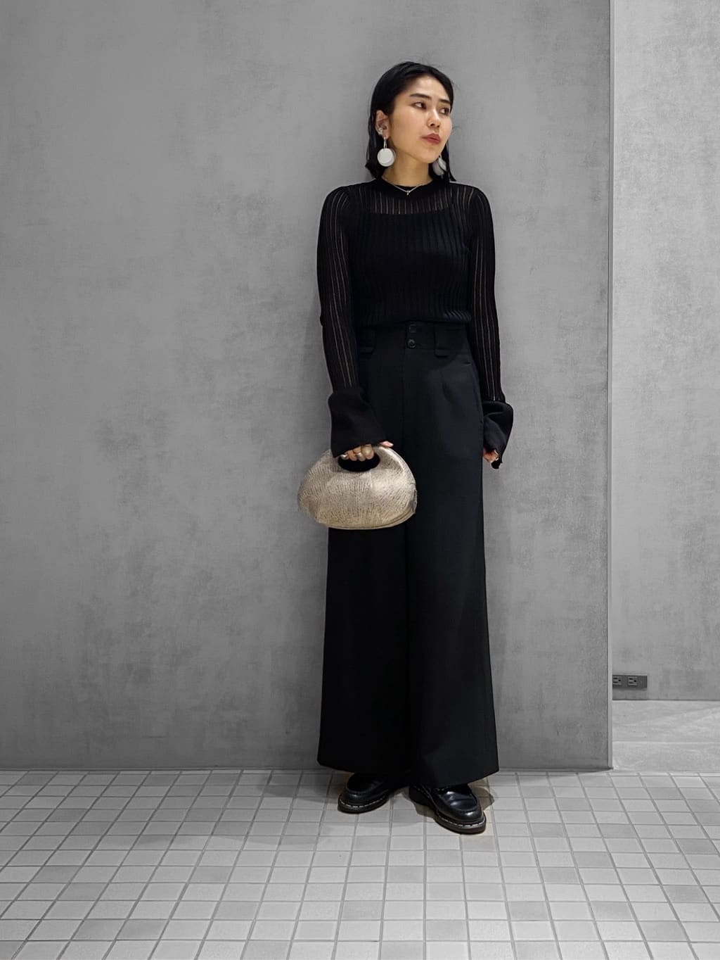 Uさんの「HIROKO HAYASHI｜DAMASCO（ダマスコ）クロワッサンバッグM」を使ったコーディネート