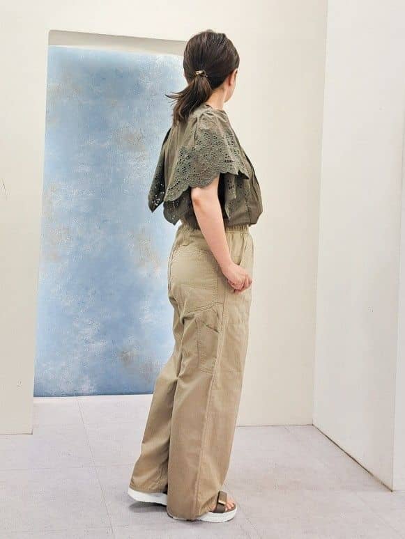 ふるさんの「grove｜＜Lee&times;grove（別注色あり）＞ PAINTER PANTS」を使ったコーディネート