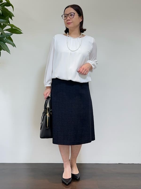 Asamiさんの「UNTITLED｜【追加6/日本製】2連フェイクパールネックレス」を使ったコーディネート