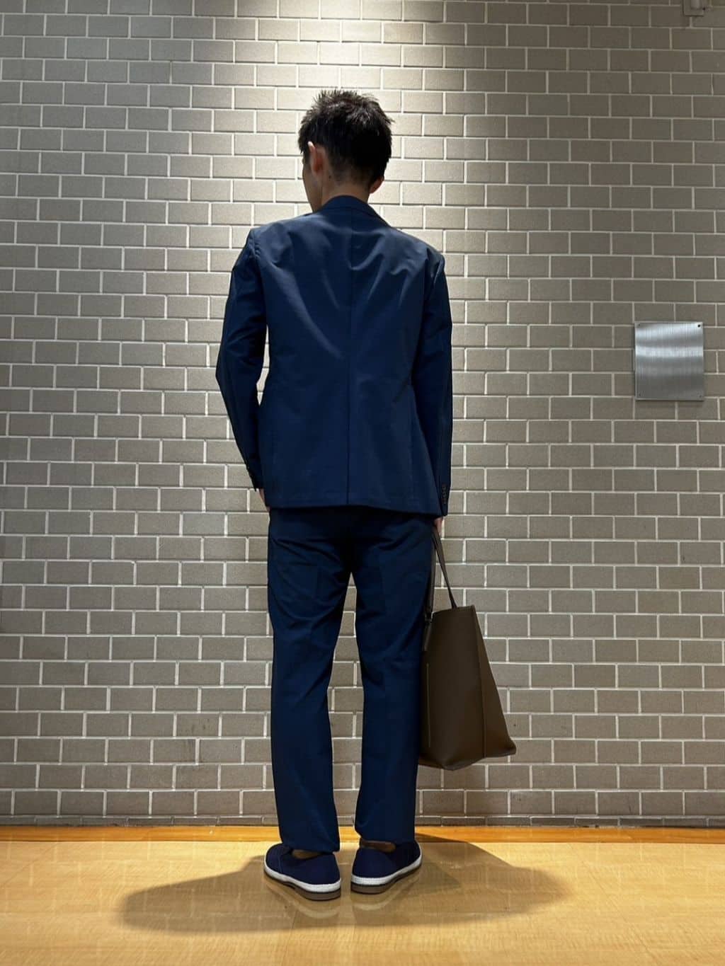 カニぞうさんの「TAKEO KIKUCHI｜【抗菌防臭】COOL DOTS（R）ドビープリント ジャケット」を使ったコーディネート