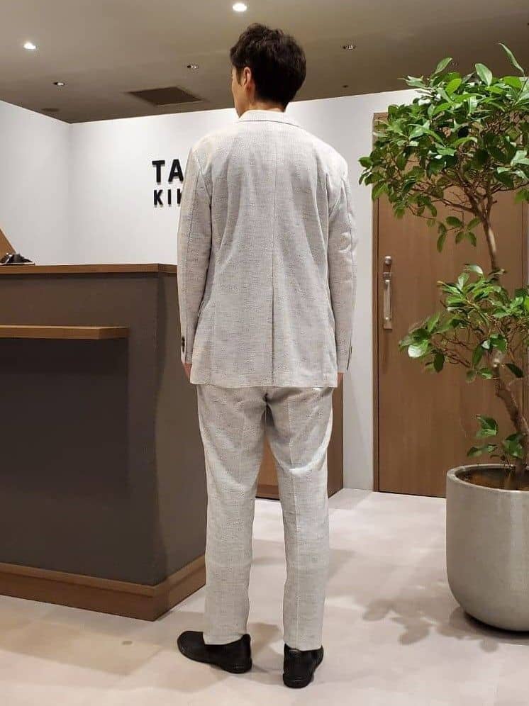 ishidaさんの「TAKEO KIKUCHI｜【尾州織】リネンブレンド メッシュ ジャケット」を使ったコーディネート