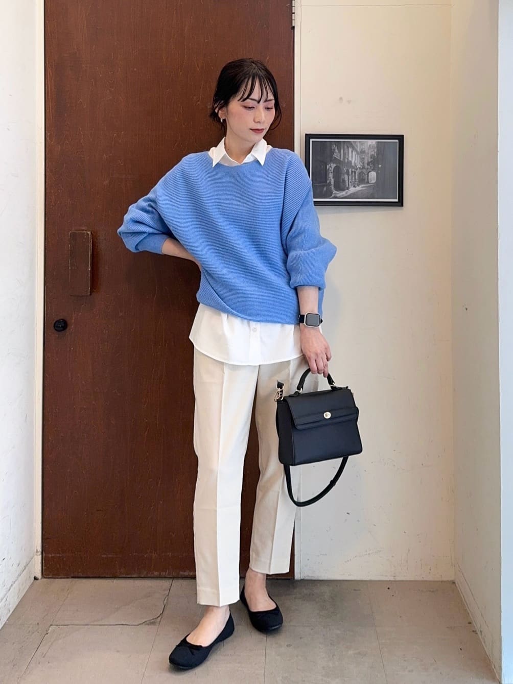 𝐇𝐢𝐫𝐨𝐦𝐢さんの「SHOO･LA･RUE｜【洗える/SS-3L】すっきりキレイにかっこよく 大人のテーパードパンツ」を使ったコーディネート