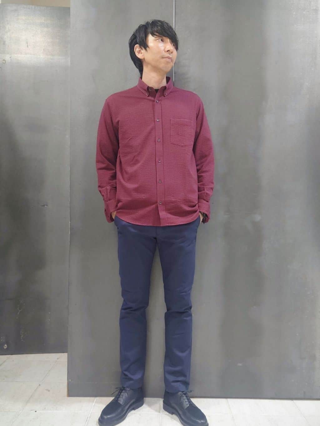 kawamuさんの「TAKEO KIKUCHI｜【全7サイズ&times;8色展開！】トップマルチヘリンボン パンツ」を使ったコーディネート
