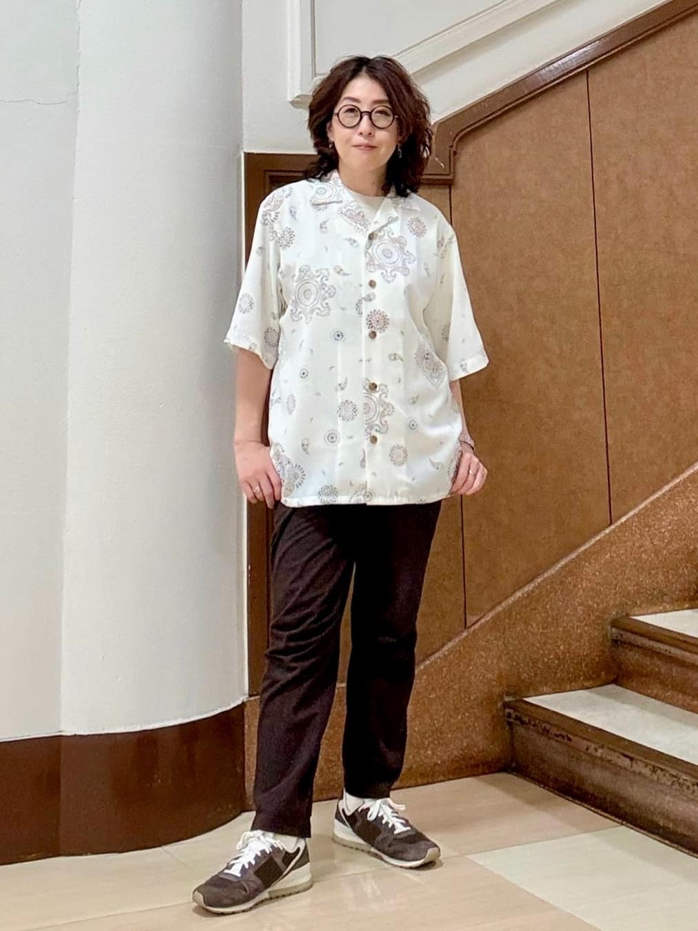 のぐみさんの「TAKEO KIKUCHI｜【抗菌防臭／5サイズ展開】ハイゲージポンチ Tシャツ」を使ったコーディネート