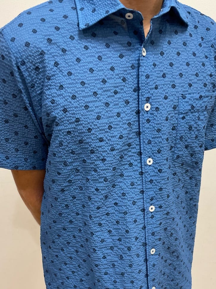 TAKE✳︎さんの「TAKEO KIKUCHI｜【抗菌防臭】COOL DOTS（R）ドビープリント パンツ」を使ったコーディネート