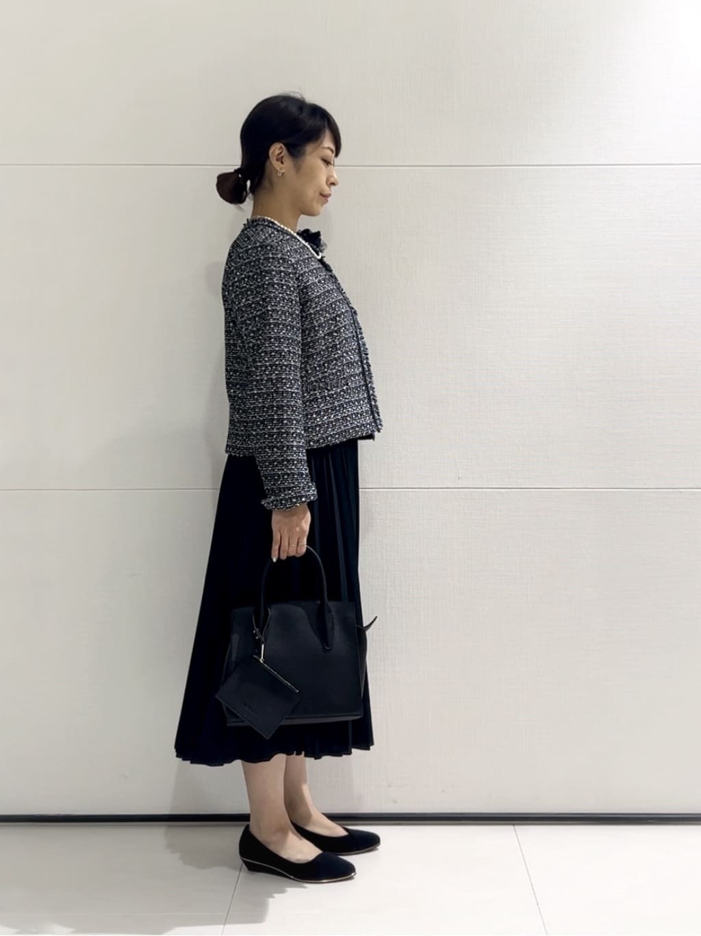 𝑹𝑶𝑴𝑰さんの「INDIVI｜◆【合皮／マルチWAY／サブバッグ付】ミニショルダーバッグ」を使ったコーディネート