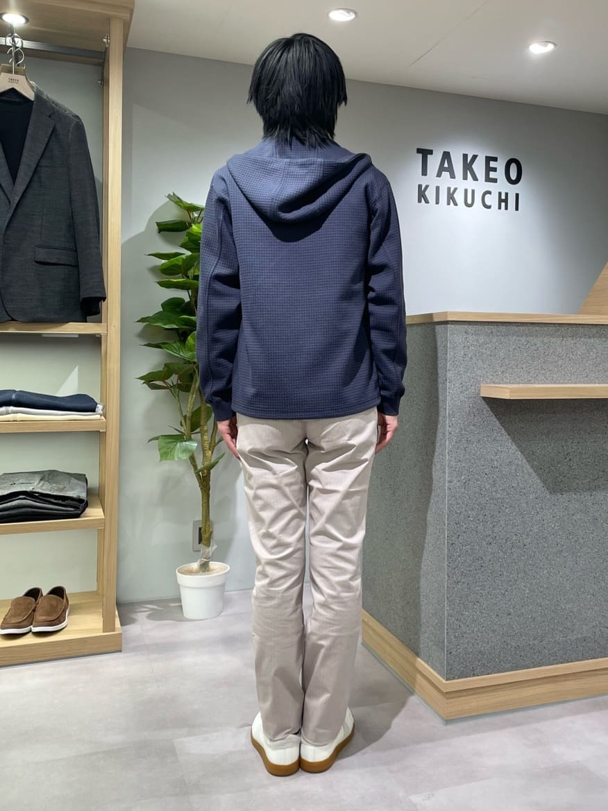 TAKE✳︎さんの「TAKEO KIKUCHI｜【全7サイズ&times;8色展開！】トップマルチヘリンボン パンツ」を使ったコーディネート