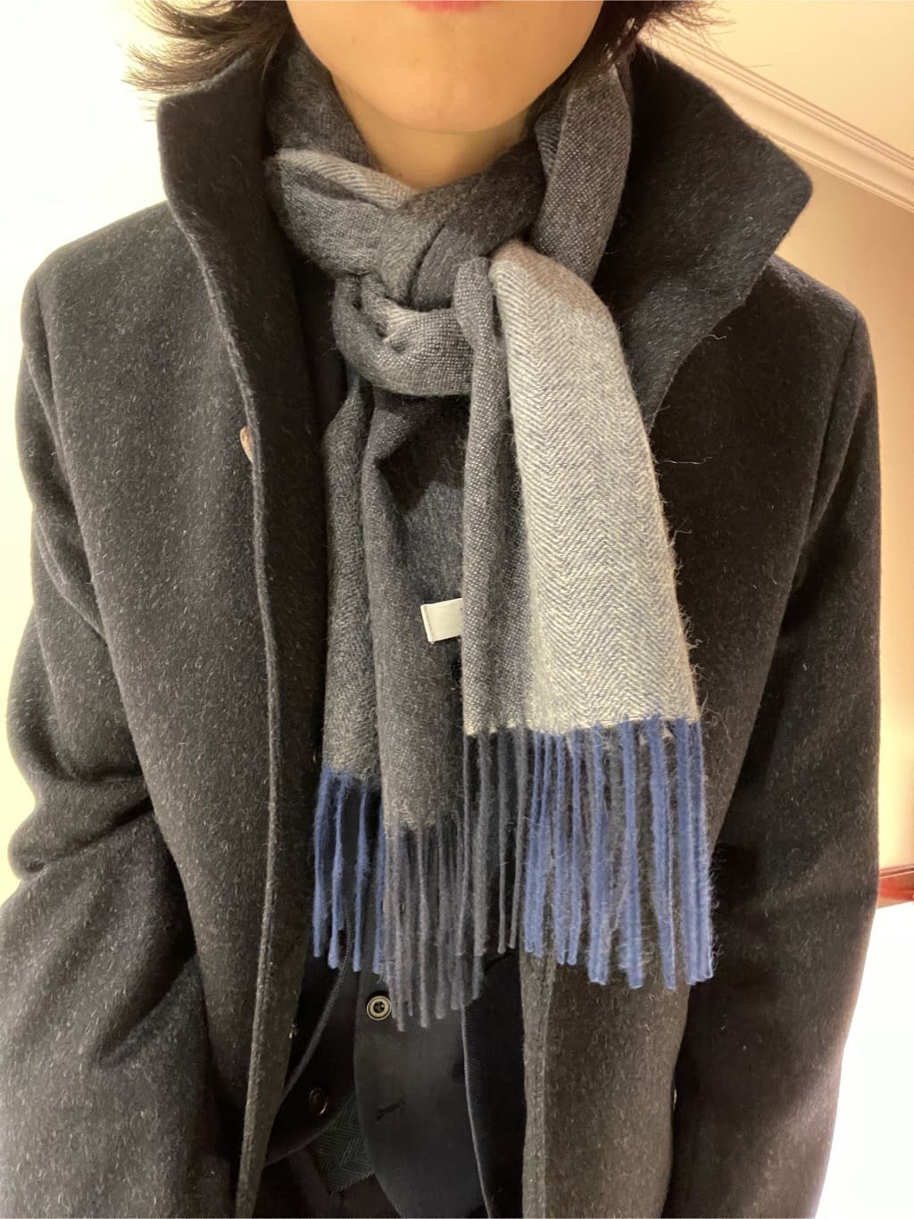 Tightさんの「TAKEO KIKUCHI｜【ウールカシミヤブレンド】ビーバー調 スタンドカラー コート」を使ったコーディネート