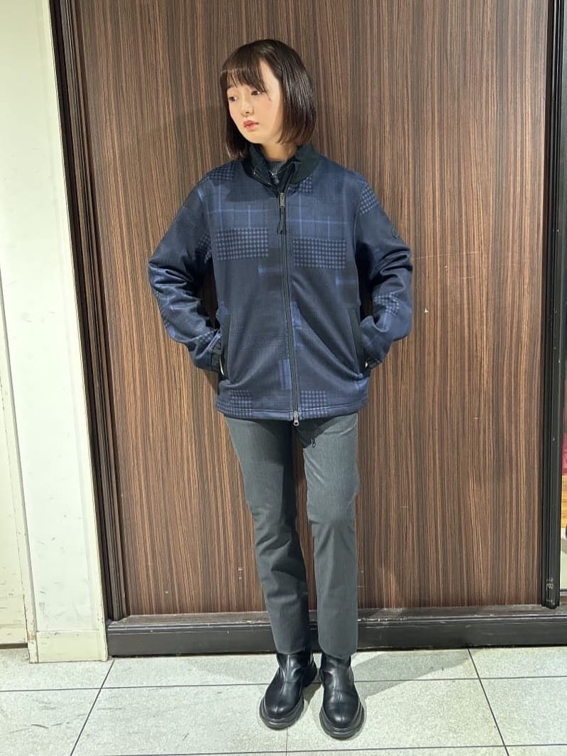 さやさんの「TAKEO KIKUCHI｜【全7サイズ&times;8色展開！】トップマルチヘリンボン パンツ」を使ったコーディネート