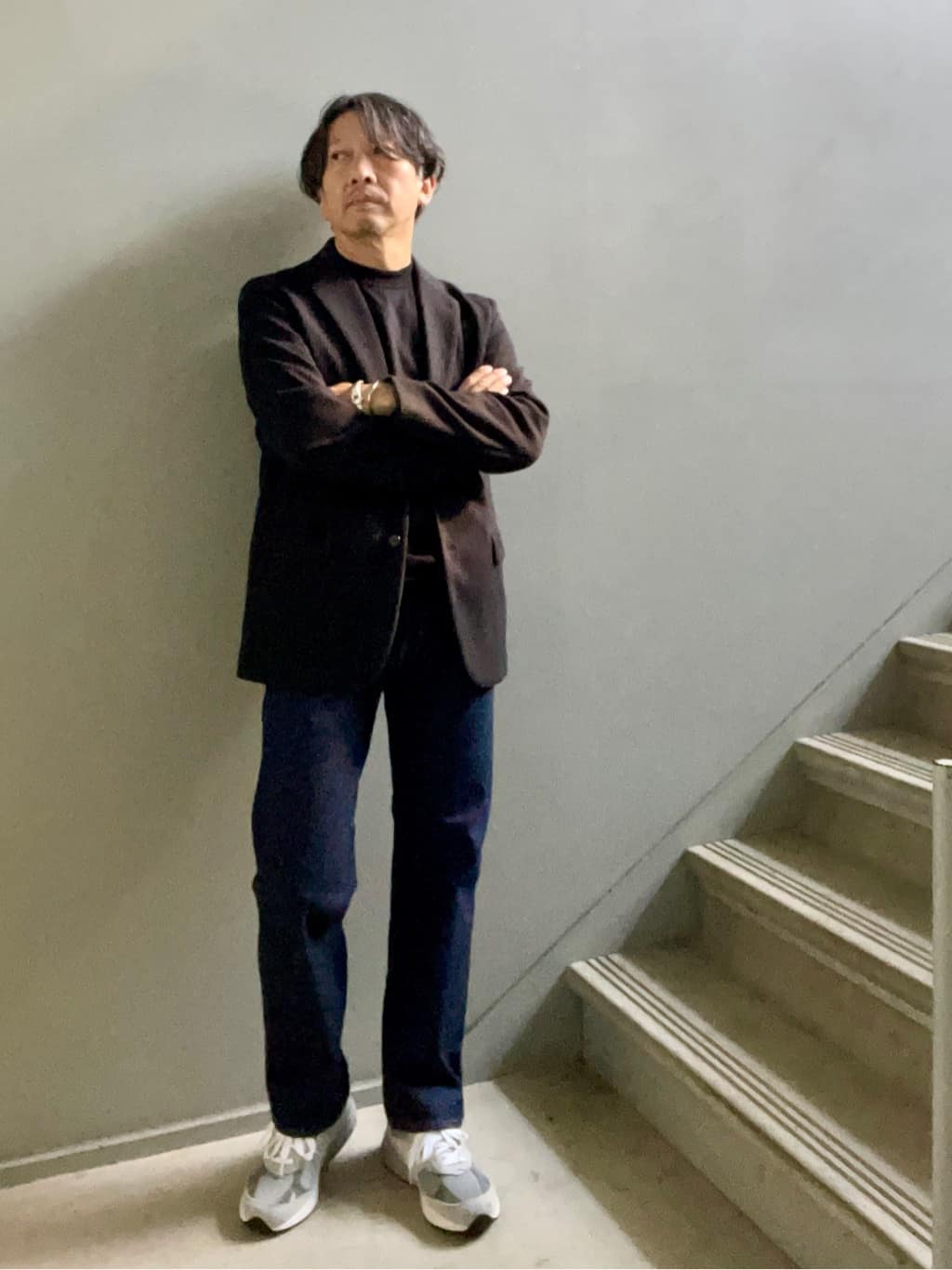 デザイナーTAKEman さんの「TAKEO KIKUCHI｜【抗菌防臭】クロスウィーブ ジャケット」を使ったコーディネート