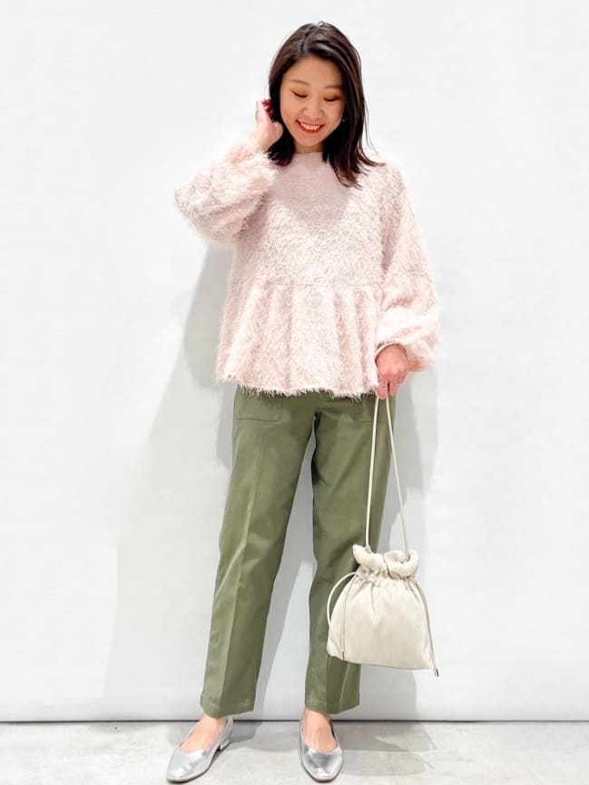 yuka.aさんの「OPAQUE.CLIP｜ストレッチベイカーパンツ／オーガニックコットン混【洗濯機洗い可／ストレッチ】」を使ったコーディネート