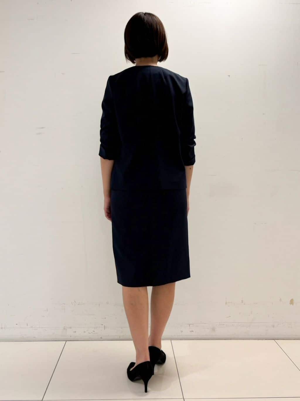 keikoさんの「COUP DE CHANCE｜【洗える／日本製／ハートネック】5分袖ラメ入りニットトップス」を使ったコーディネート