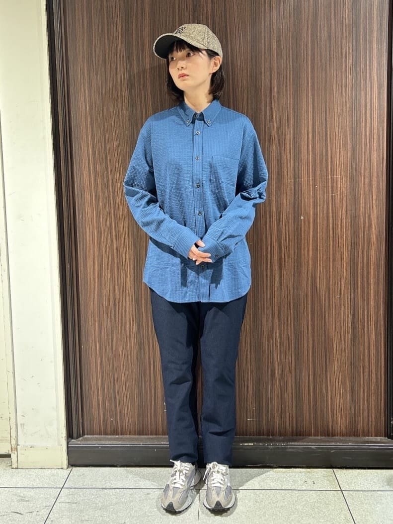 さやさんの「TAKEO KIKUCHI｜【抗菌防臭/シーズンレス】シアサッカー ジャージシャツ」を使ったコーディネート