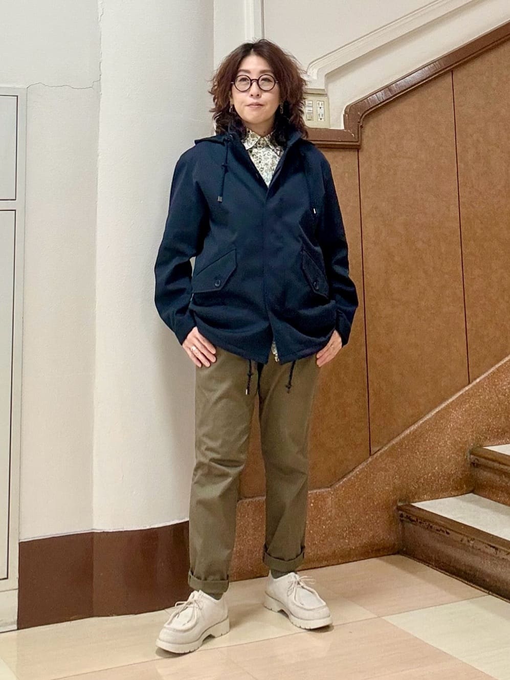 のぐみさんの「TAKEO KIKUCHI｜【オフィスカジュアル対応】ドレス チノパンツ」を使ったコーディネート