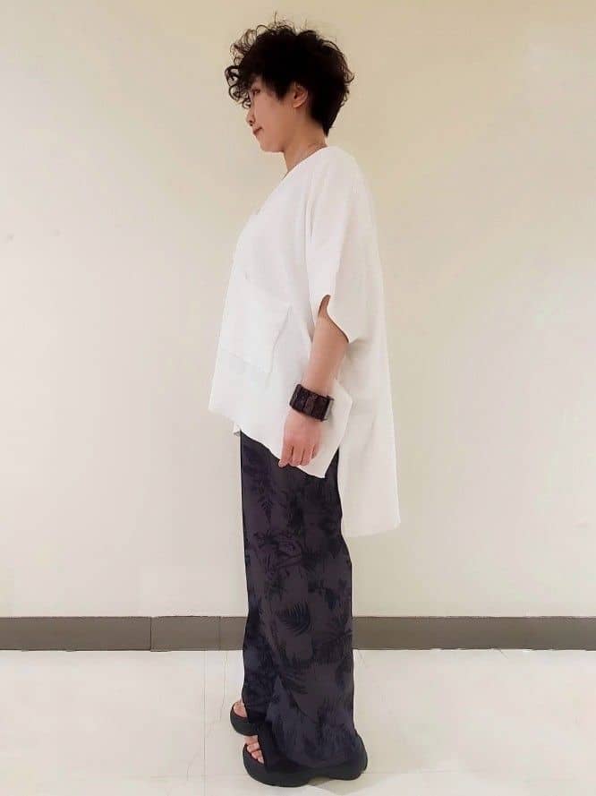 ゆきをさんの「OPAQUE.CLIP｜リブタンクトップ【洗濯機洗い可】」を使ったコーディネート
