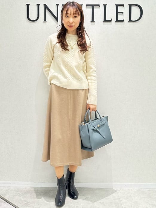 Miwaさんの「UNTITLED｜【日本製／2WAY衿】スタンドカラー ロングコート」を使ったコーディネート
