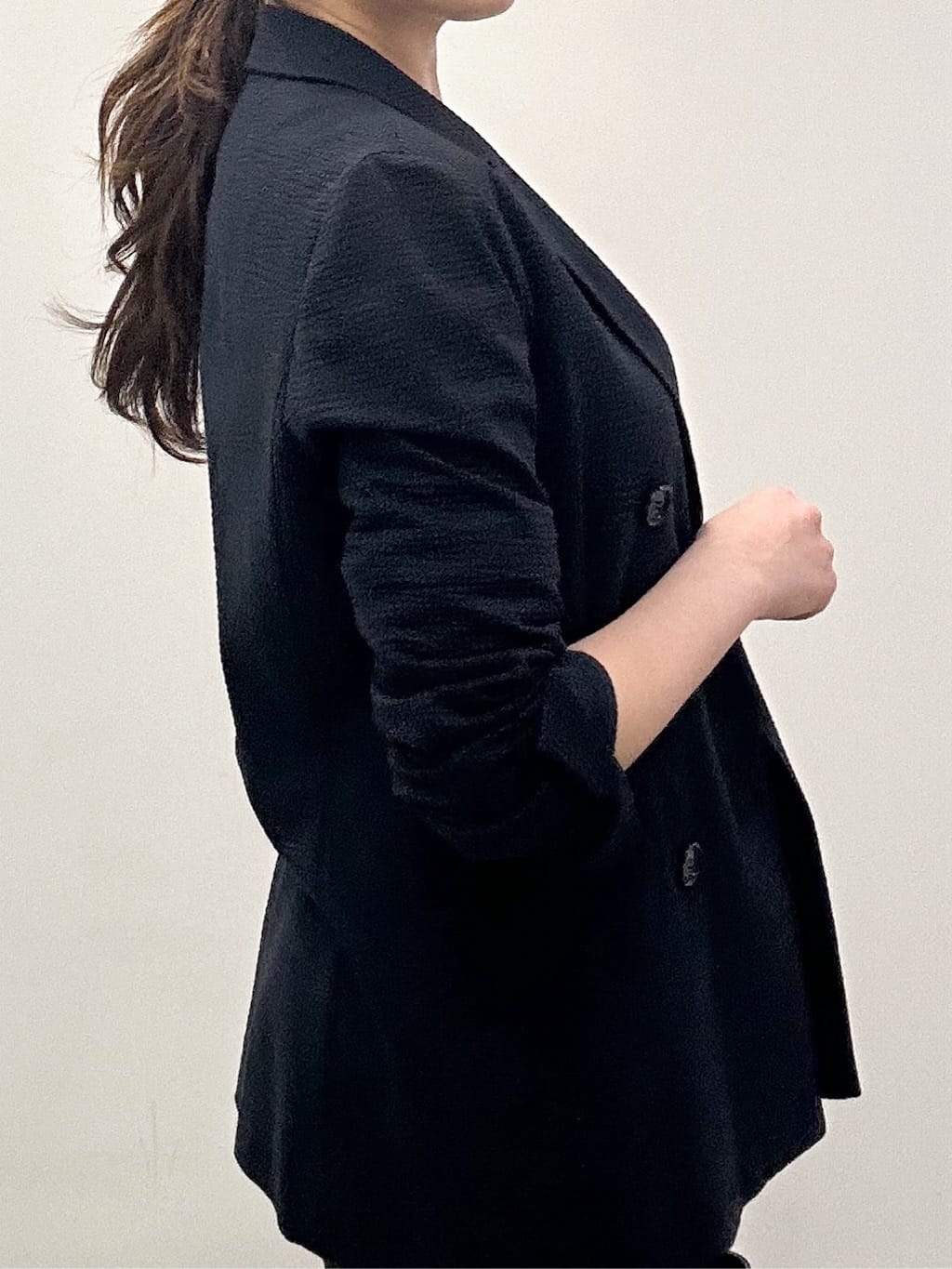 hayaseさんの「COUP DE CHANCE｜【洗える】上品に華やぐラメニット」を使ったコーディネート
