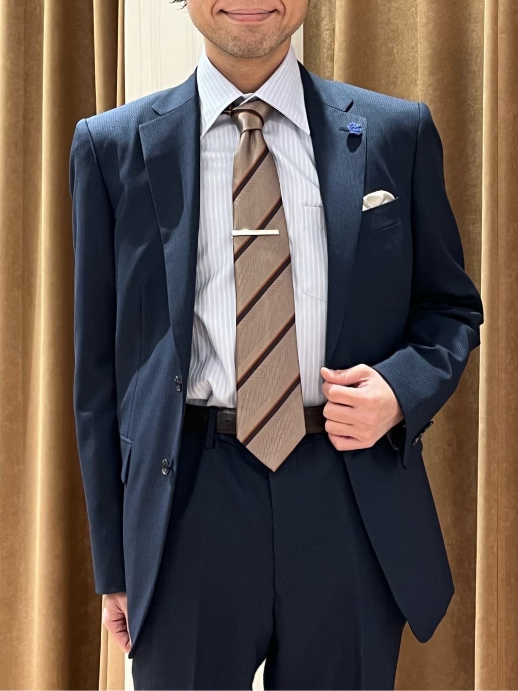 URAさんの「TAKEO KIKUCHI｜【Made in JAPAN】ドビーストライプ ドレス シャツ」を使ったコーディネート