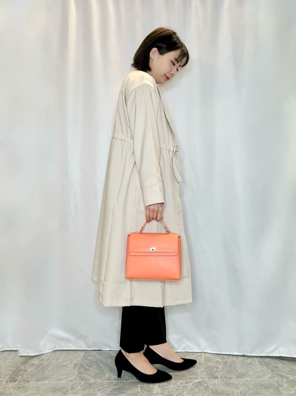ネリさんの「SHOO･LA･RUE｜【洗える/SS-3L】すっきりキレイにかっこよく 大人のテーパードパンツ」を使ったコーディネート