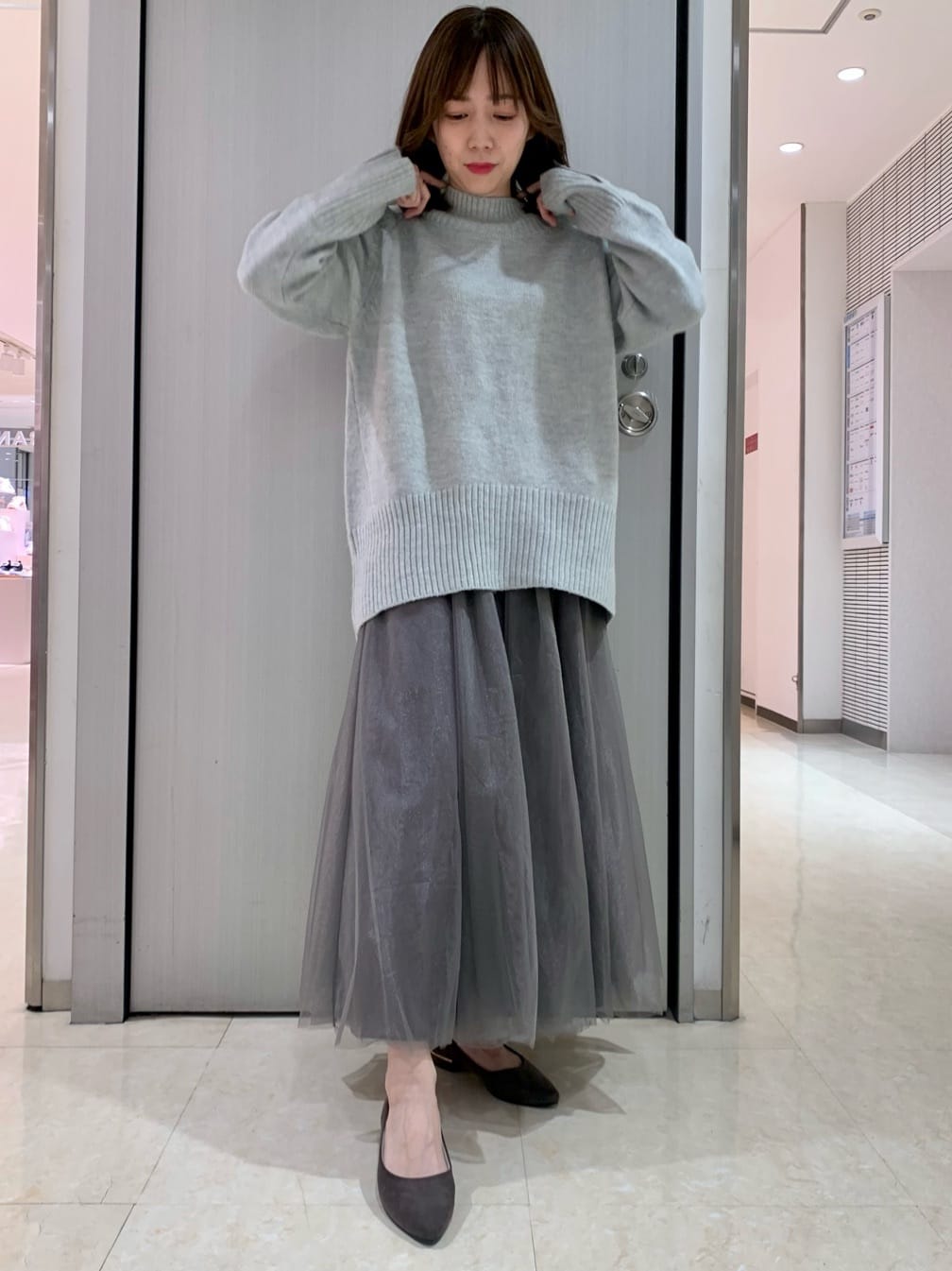 よぅさんの「ESPERANZA｜《定番》晴雨兼用クッションフラットパンプス」を使ったコーディネート