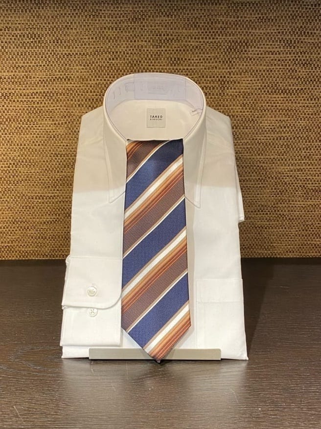 かわぴーさんの「TAKEO KIKUCHI｜【Made in JAPAN】ブロード レギュラーカラー ドレスシャツ」を使ったコーディネート