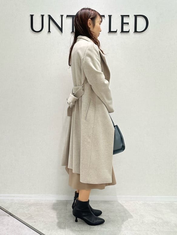 Miwaさんの「UNTITLED｜【日本製／2WAY衿】スタンドカラー ロングコート」を使ったコーディネート