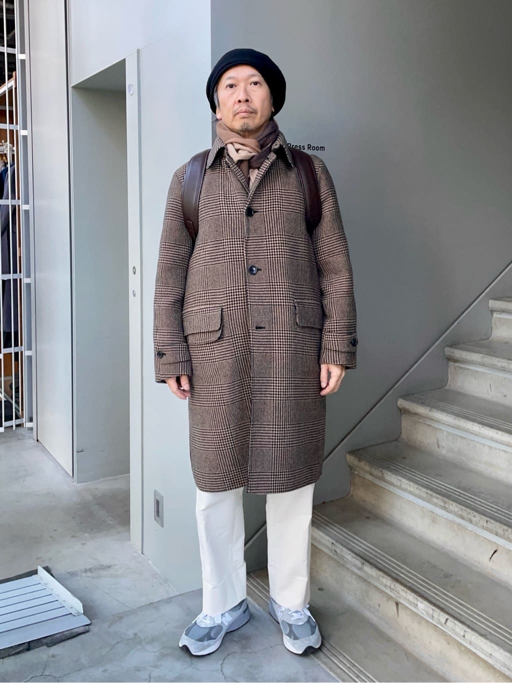 デザイナーTAKEman さんの「TAKEO KIKUCHI｜フルベジタンニンレザー バックパック」を使ったコーディネート