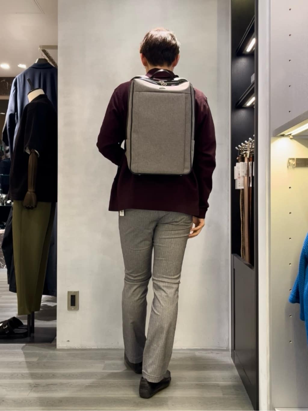 ジュンさんの「TAKEO KIKUCHI｜【Made in JAPAN】播州織 ヘリンボン ストレート パンツ」を使ったコーディネート