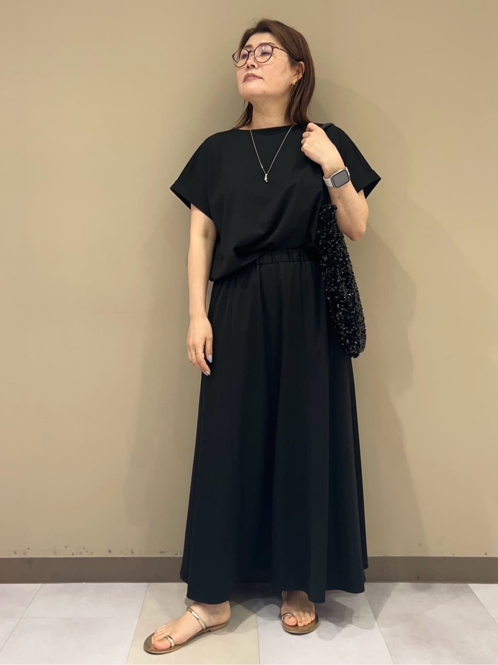 fukuさんの「UNTITLED｜【柔らか／A4サイズ対応】スパンコールトート」を使ったコーディネート