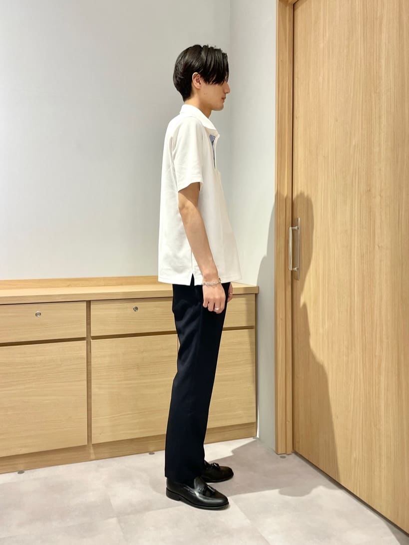 Seiyaさんの「TAKEO KIKUCHI｜【抗菌防臭／9色5サイズ展開】ハニカムメランジ ポロシャツ」を使ったコーディネート