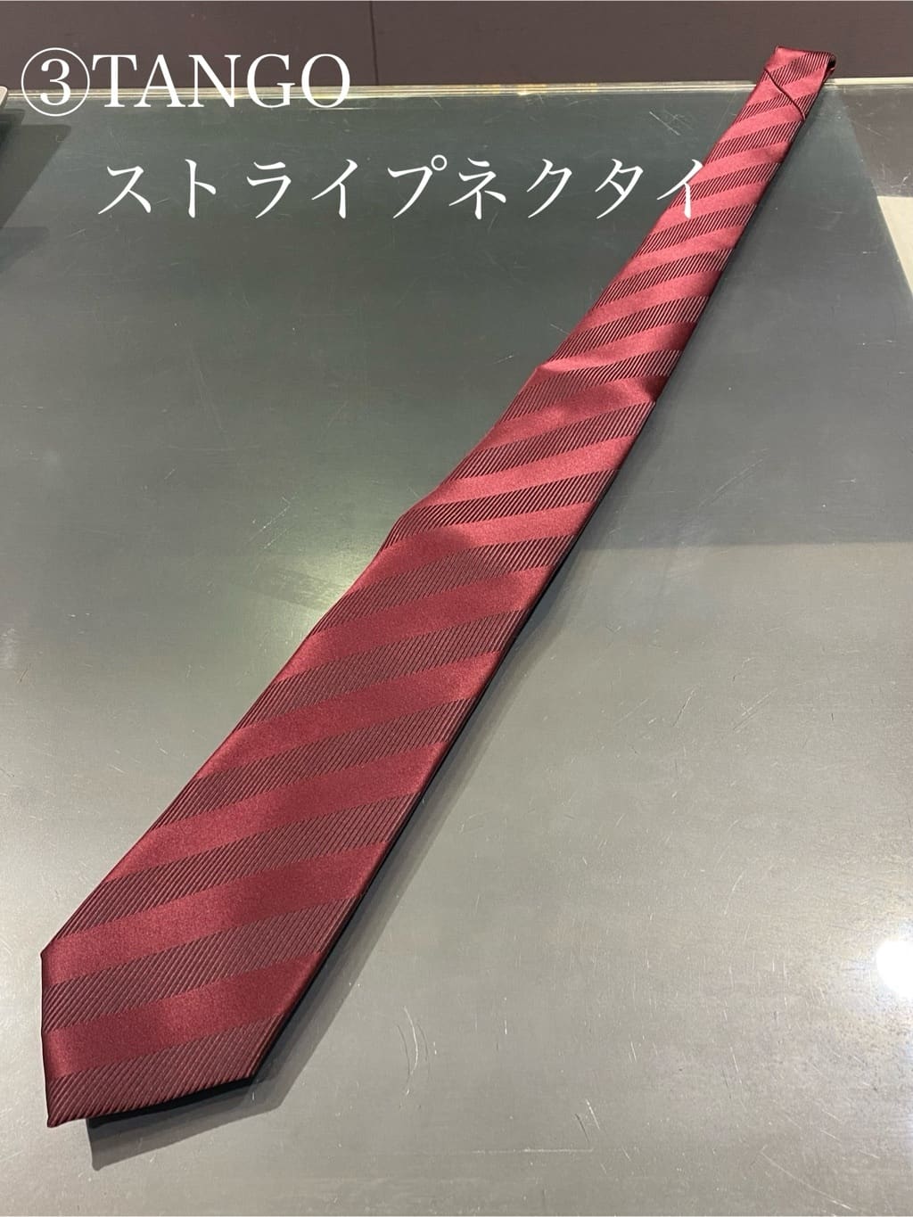 uedaさんの「TAKEO KIKUCHI｜【Made in JAPAN】矢絣（やがすり）シルクネクタイ」を使ったコーディネート