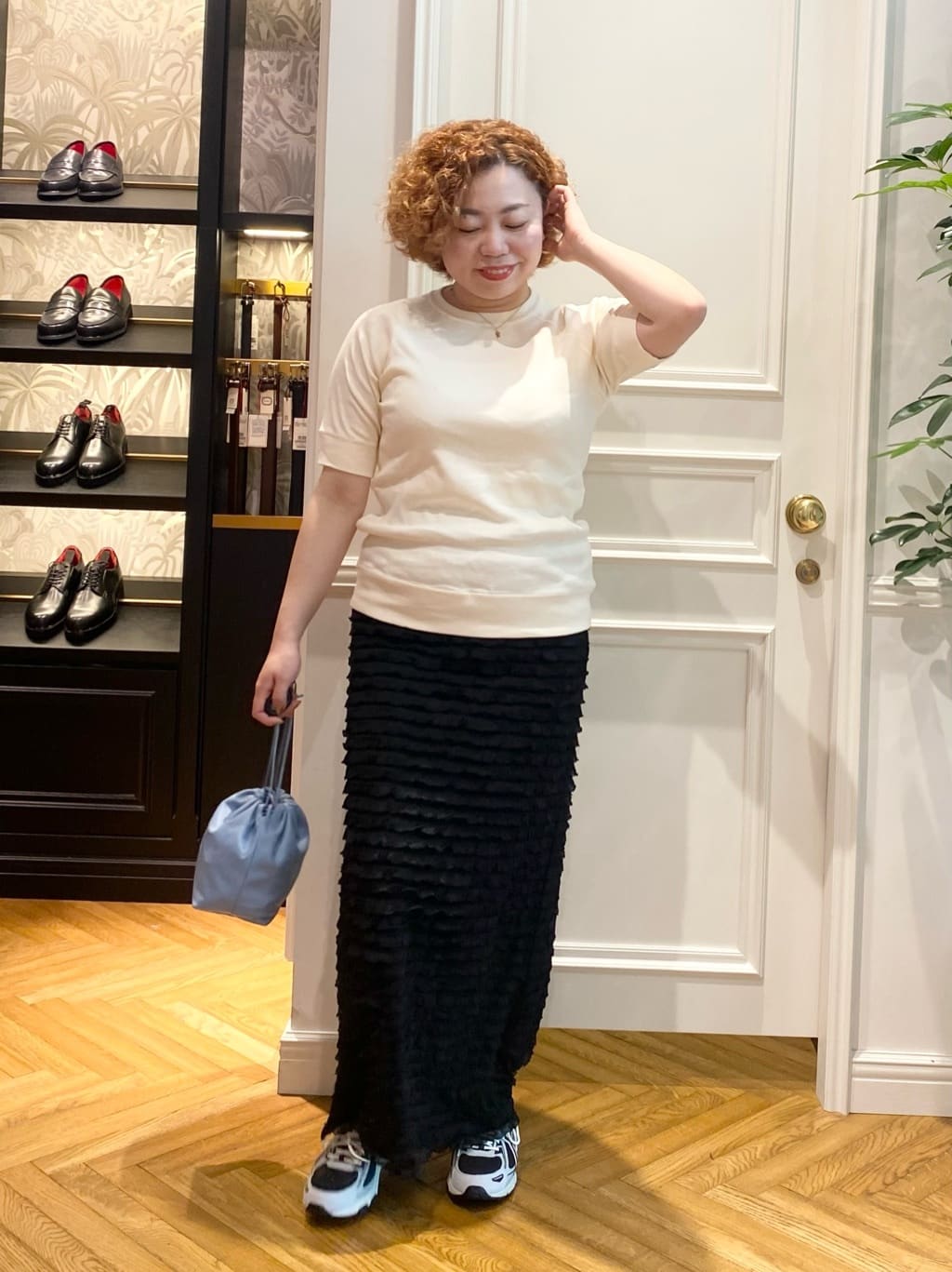 Ayano.Kさんの「DRESSTERIOR｜【定番/人気】ラグランハーフスリーブプルオーバー」を使ったコーディネート