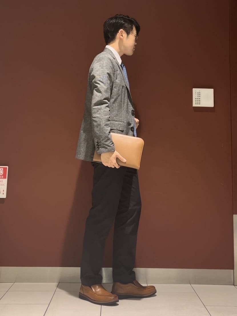 ジュンさんの「TAKEO KIKUCHI｜【Made in JAPAN】市松紋 ドレスシャツ」を使ったコーディネート