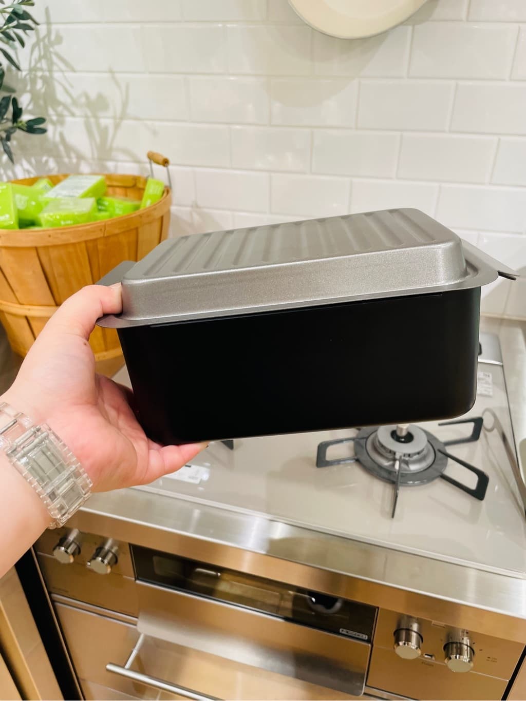 まのちゃんさんの「212 KITCHEN STORE｜ポコフリット IH対応角型揚げ鍋ワイド(温度計・アミ付)」を使ったコーディネート