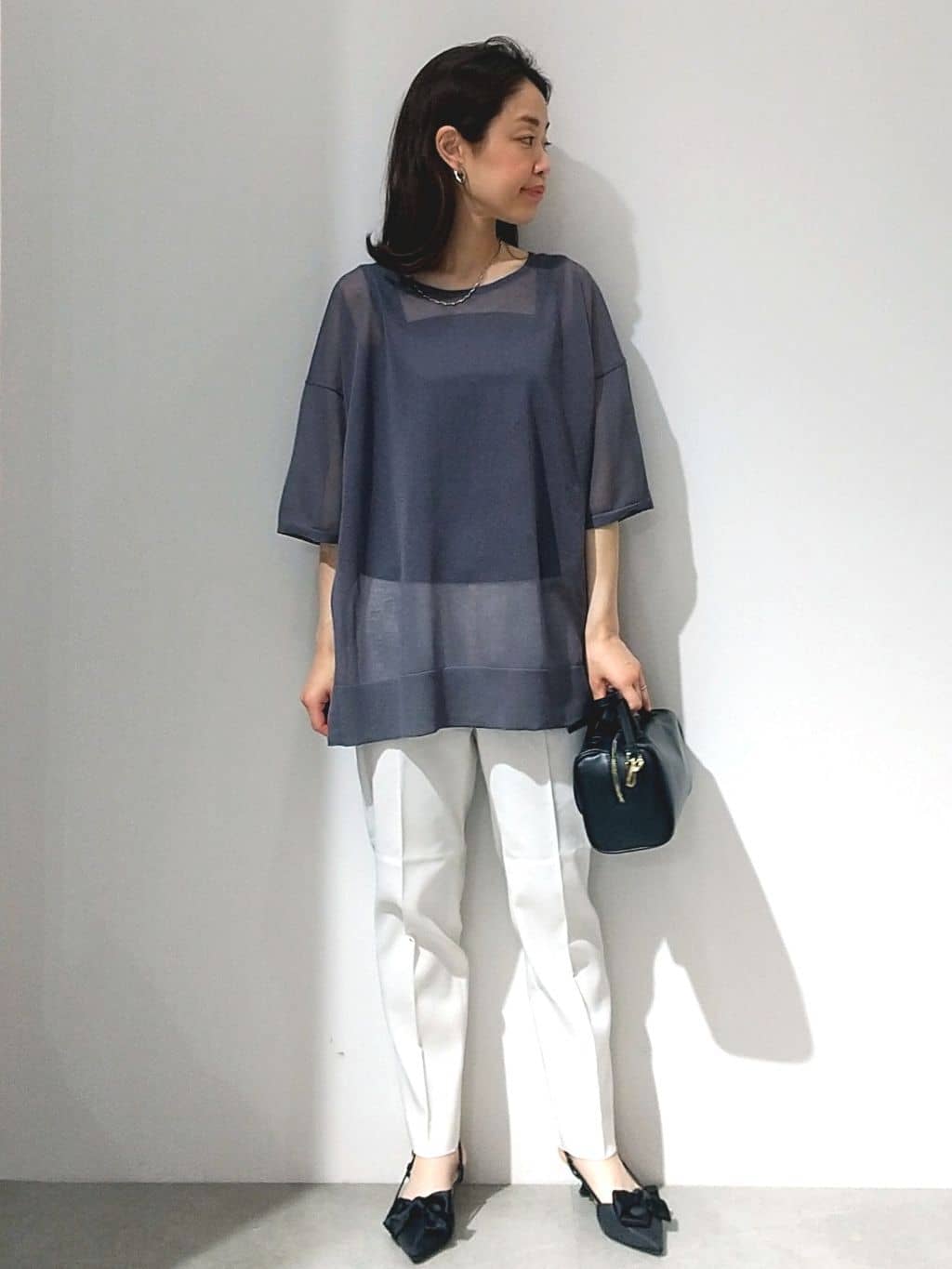 Matsuさんの「OPAQUE.CLIP｜ワイドストラップリブキャミソール【ストレッチ／洗濯機洗い可】」を使ったコーディネート