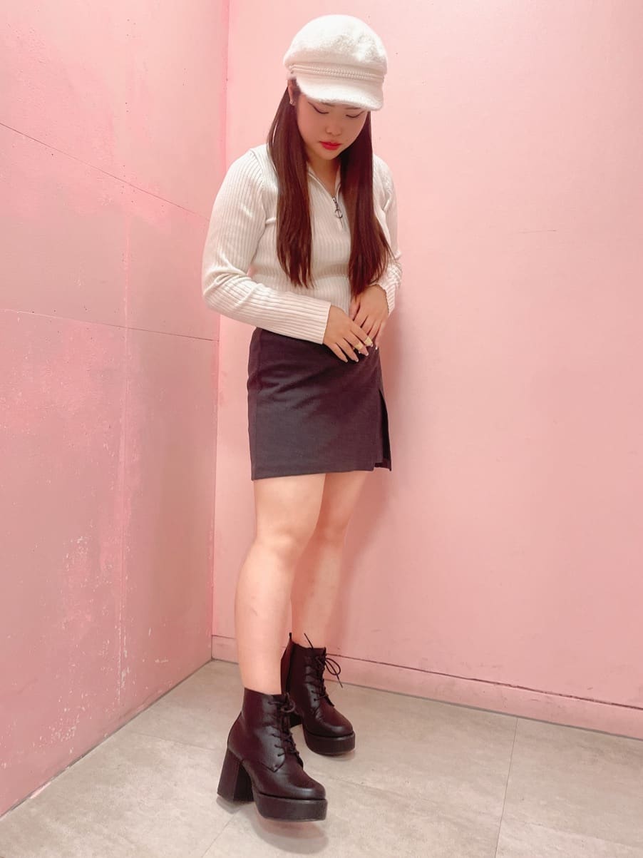 Nonさんの「ESPERANZA｜厚底レースアップブーツ」を使ったコーディネート