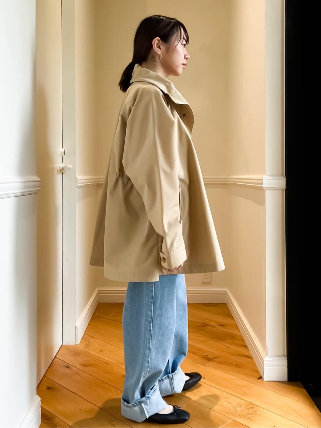 HOMMAさんの「DRESSTERIOR｜◆ソフトレザーバレエシューズ」を使ったコーディネート