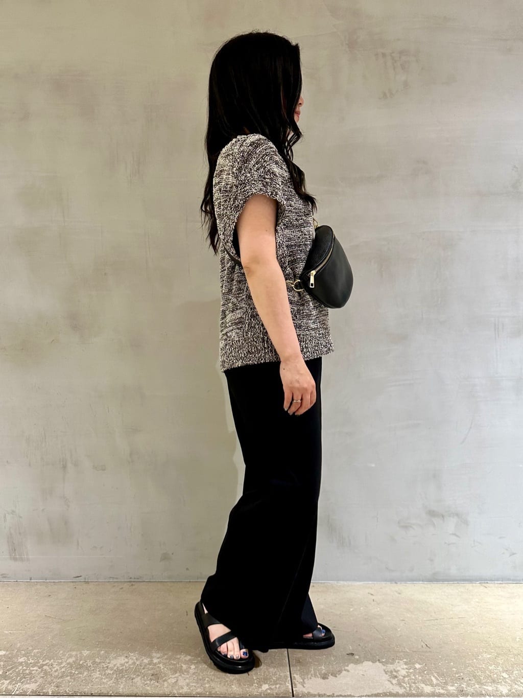 nattunさんの「UNTITLED｜【褒められパンツ／洗える／ウエストゴム】ワイドタックパンツ」を使ったコーディネート