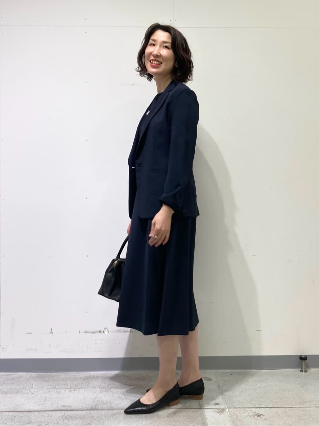 yuriさんの「INDIVI｜【セレモニーにおすすめ！】パール調トップネックレス」を使ったコーディネート