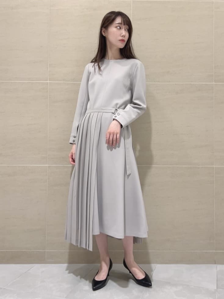 sechiさんの「UNTITLED｜シルキーダブルクロスワンピース」を使ったコーディネート