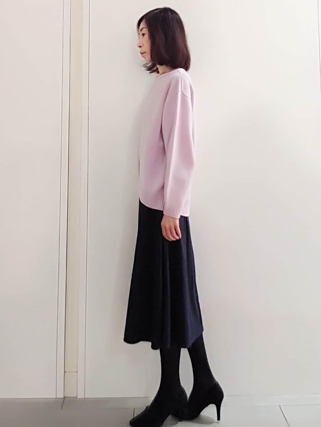 tocoさんの「COUP DE CHANCE｜【日本製】ロングフェイクパールネックレス3」を使ったコーディネート