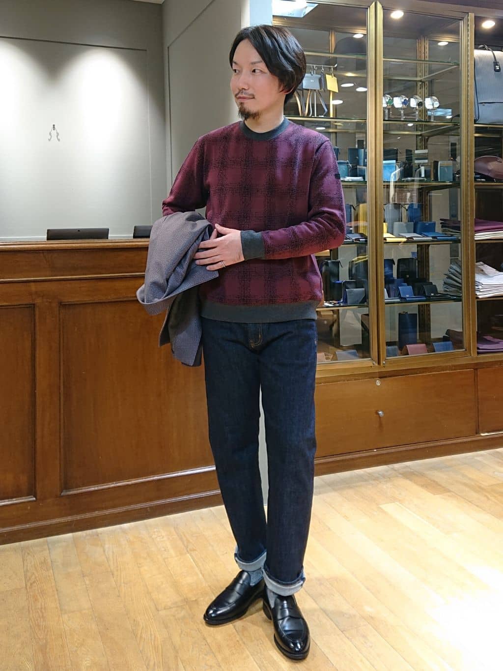 SHINTAROさんの「TAKEO KIKUCHI｜【DOWN FABRIC】ダウンファブリック スタンドカラーブルゾン」を使ったコーディネート