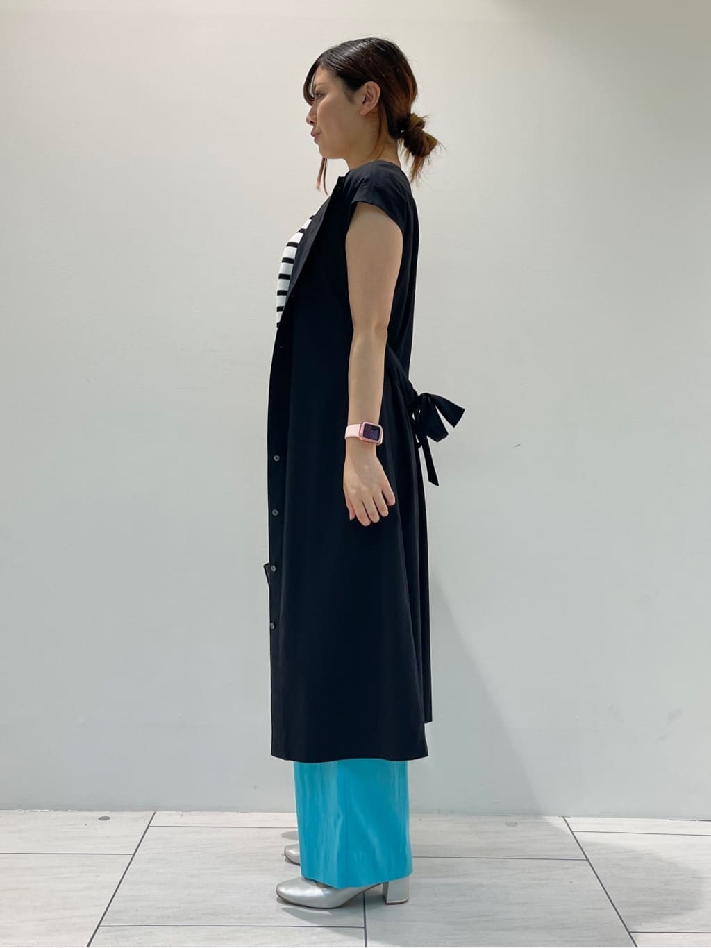 kanonさんの「INDIVI｜【褒められパンツ／洗える／ウエストゴム】ワイドタックパンツ」を使ったコーディネート