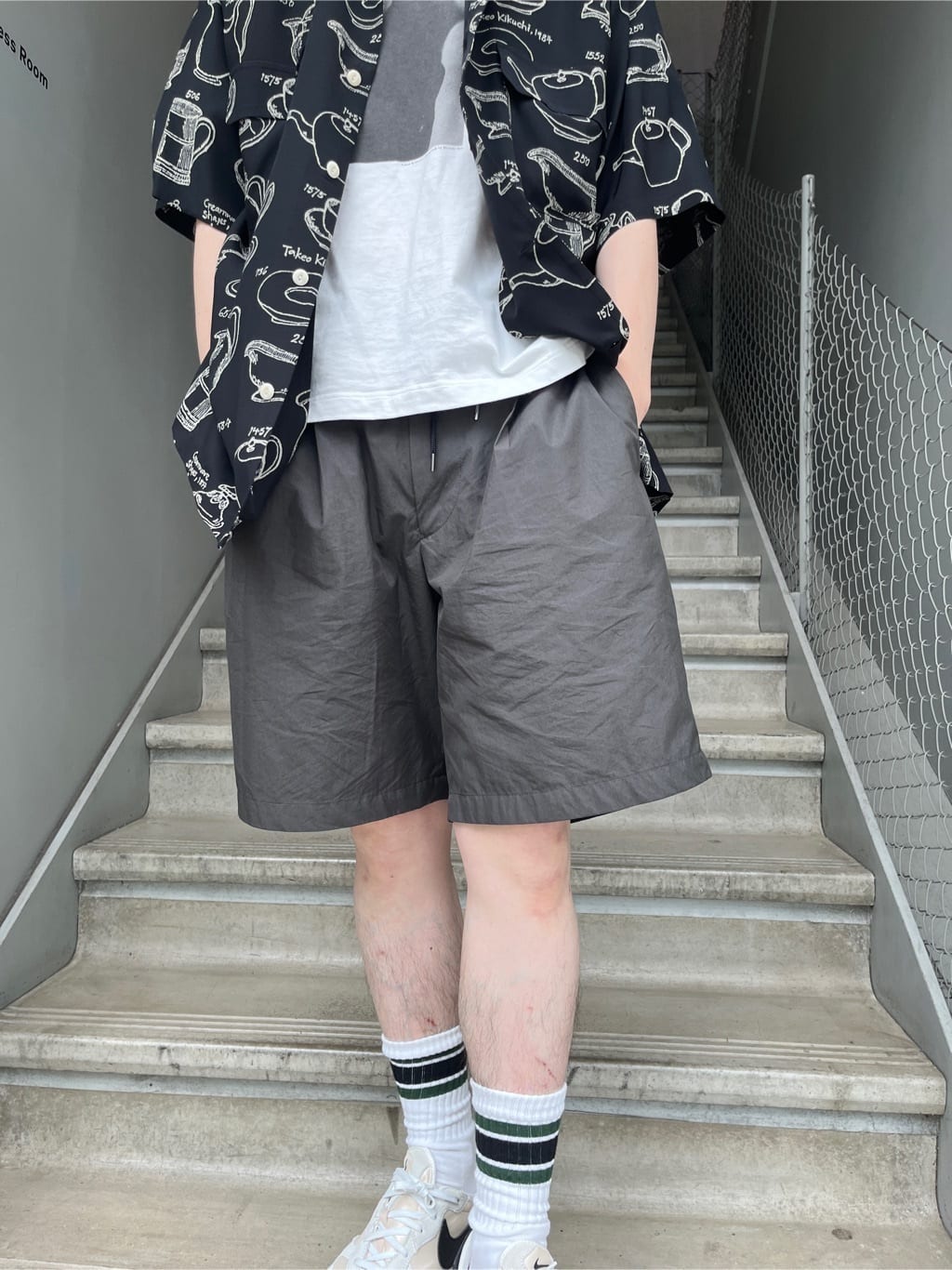 Shintaroさんの「TAKEO KIKUCHI｜ラスタウォーカー スポーツソックス」を使ったコーディネート