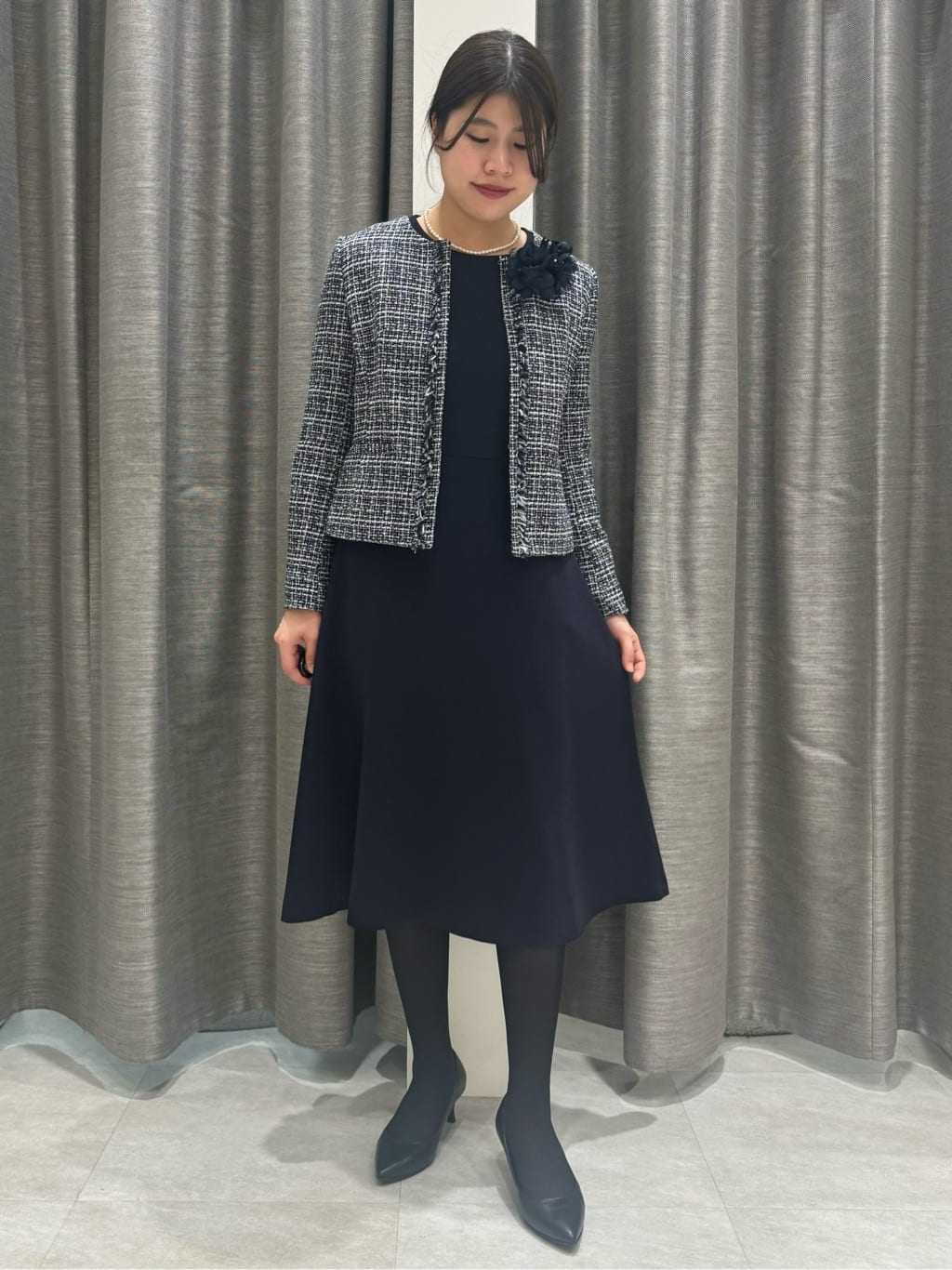 nanaさんの「UNTITLED｜【追加/日本製】ブーケフラワーコサージュ」を使ったコーディネート