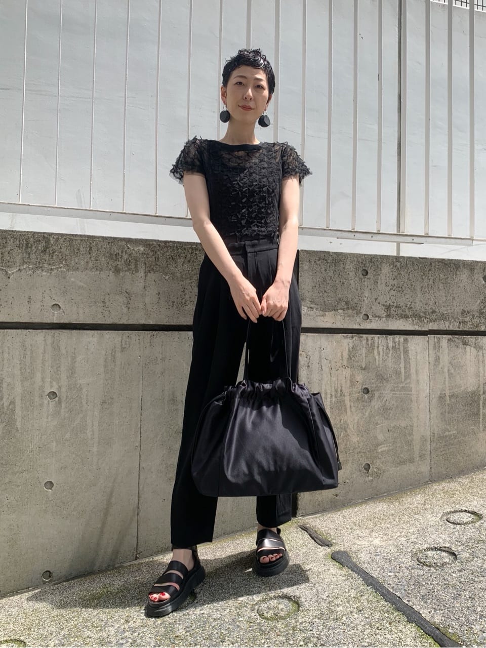 Kさんの「HIROKO HAYASHI｜LUINI SATINE（ルイーニ サティーネ）トートバッグ」を使ったコーディネート