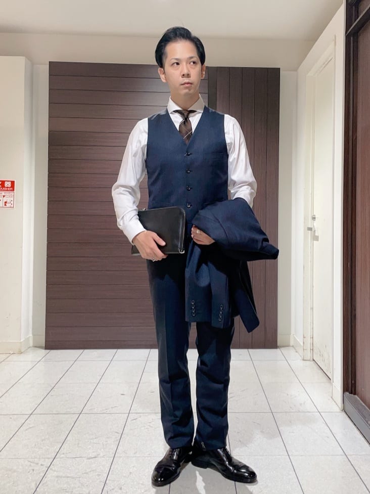 ToyoPさんの「TAKEO KIKUCHI｜【Made in JAPAN】矢絣（やがすり）スーツ／スリーピース対応」を使ったコーディネート