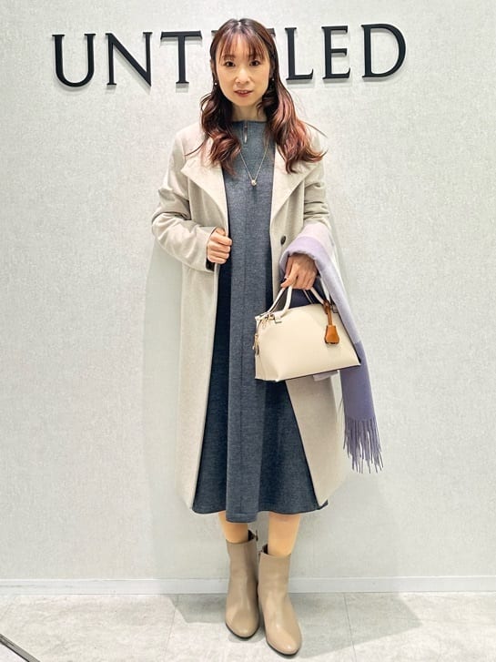 Miwaさんの「UNTITLED｜【日本製／2WAY衿】スタンドカラー ロングコート」を使ったコーディネート