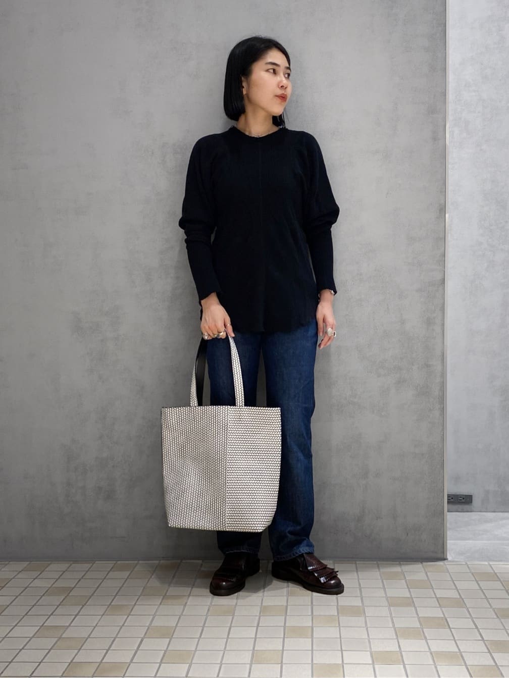 Uさんの「HIROKO HAYASHI｜OTTICA（オッティカ） トートバッグL」を使ったコーディネート