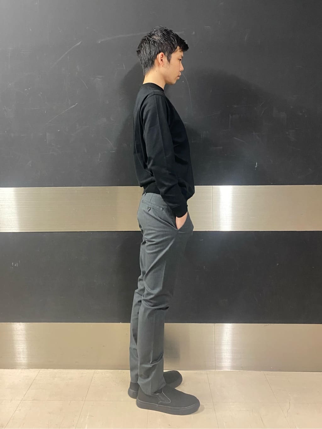 shoumaさんの「TAKEO KIKUCHI｜【全7サイズ&times;8色展開！】トップマルチヘリンボン パンツ」を使ったコーディネート